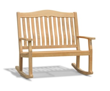 Rose Garden Teak Rocking Bench – 1.2m, 2 Seater 2