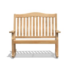 Rose Garden Teak Rocking Bench - 1.2m