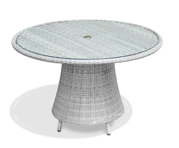 Eclipse Rattan Glass-Topped Round Table – 1.2m 2