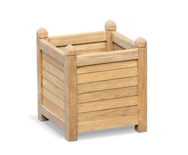 Set of 2 Zen Large Garden Planters, Teak 2