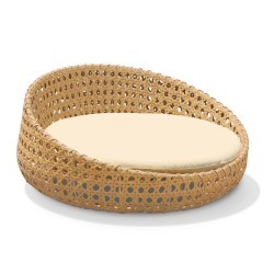 Oyster Open Weave Rattan Daybed