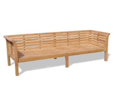Extra Large Teak Garden Daybed – 2.7m / 9ft