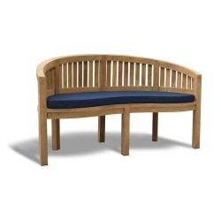 outdoor banana bench