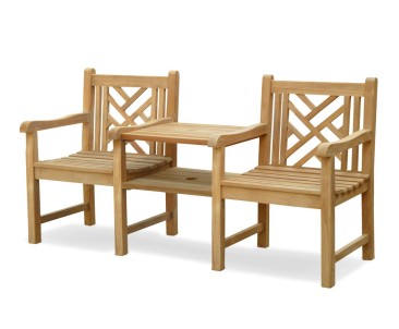 Princeton Vista Teak Garden Love Seat 2