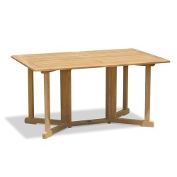 Shelley 5ft Teak Gateleg Drop Leaf Table – 1.5m