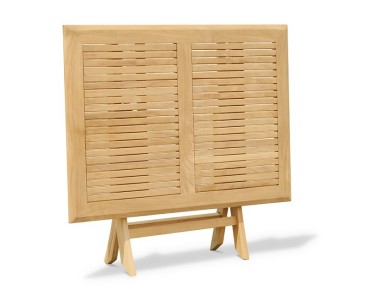 Rimini Folding Garden Table, Rectangular, Teak – 1.2m 2