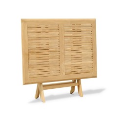 Rimini Folding Garden Table, Rectangular, Teak – 1.2m