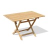 Rimini Folding Garden Table, Rectangular, Teak – 1.2m