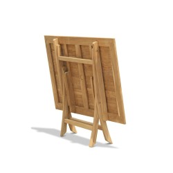 Rimini Folding Garden Table, Rectangular, Teak – 1.2m