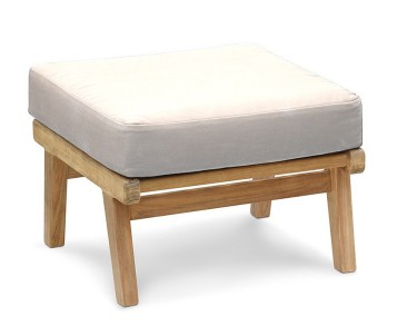 Eero Mid-Century Ottoman, Teak Garden Footstool 2