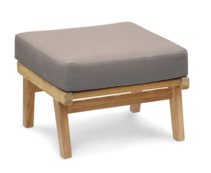 Eero Mid-Century Ottoman, Teak Garden...