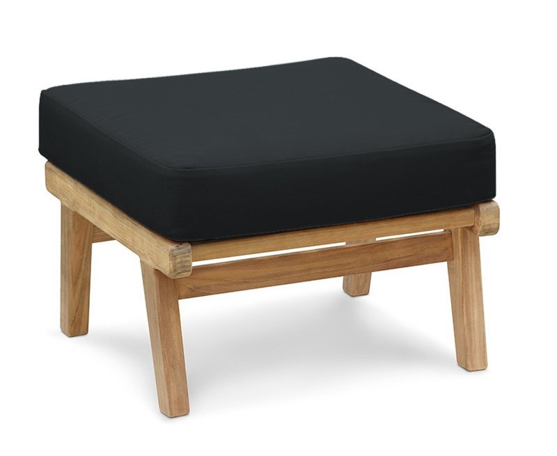 Eero Mid-Century Ottoman, Teak Garden...