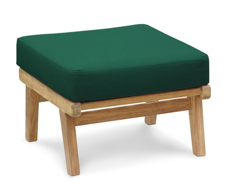 Eero Mid-Century Ottoman, Teak Garden...