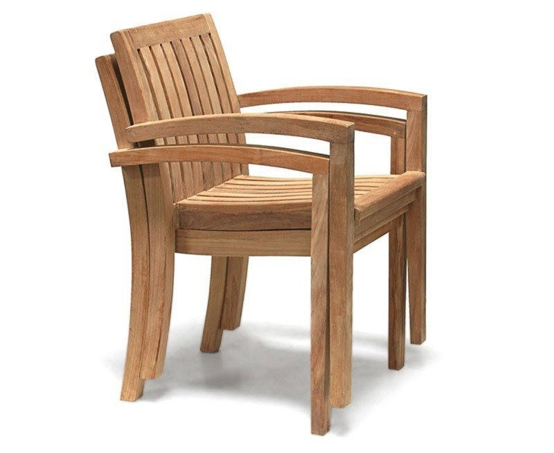 Monaco Teak Stacking Armchair