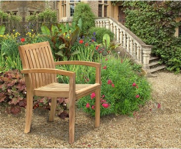 Monaco Teak Stacking Armchair 2