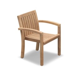 Monaco Teak Stacking Armchair