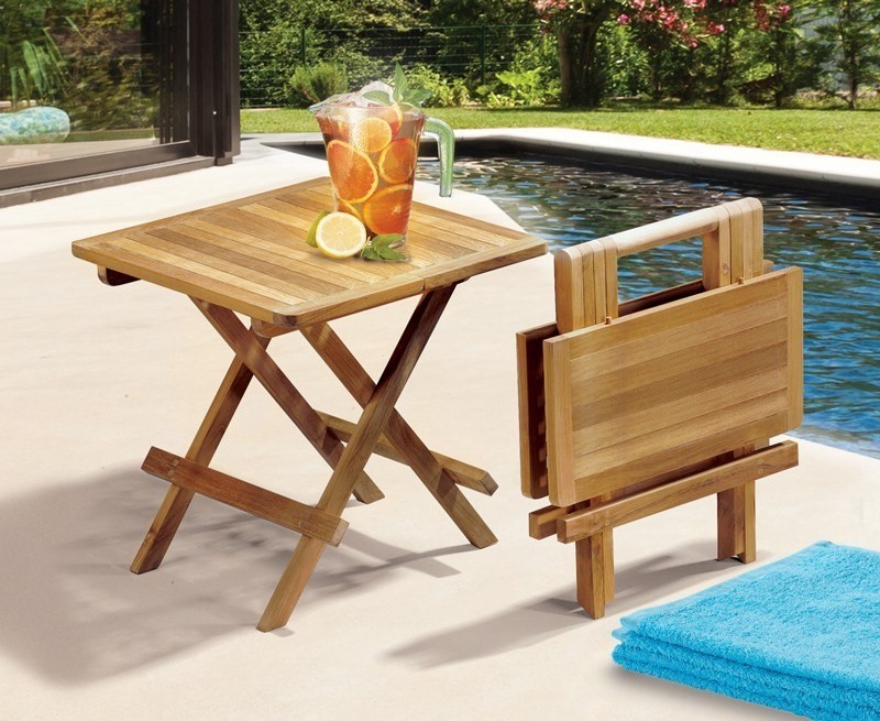 Square picnic table wood best sale