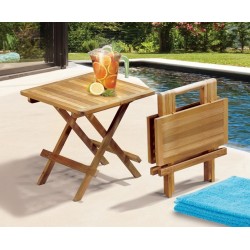 Ashdown Teak Square Folding Picnic Table