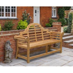 Lutyens-Style Bench, Teak – 1.65m