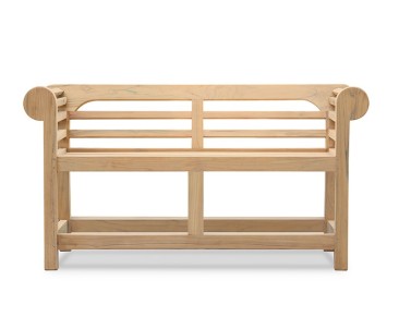 Teak Lutyens-Style Garden Bench, Low Back - 1.35m 2