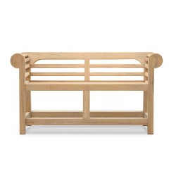 Lutyens-Style Low Back Outdoor Bench