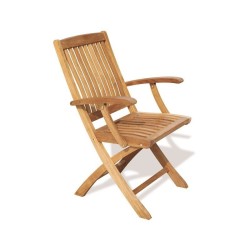Bali Teak Folding Armchair