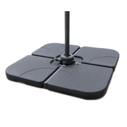 Set of 4 Fillable Cantilever Parasol Base Weights - 60-80kg