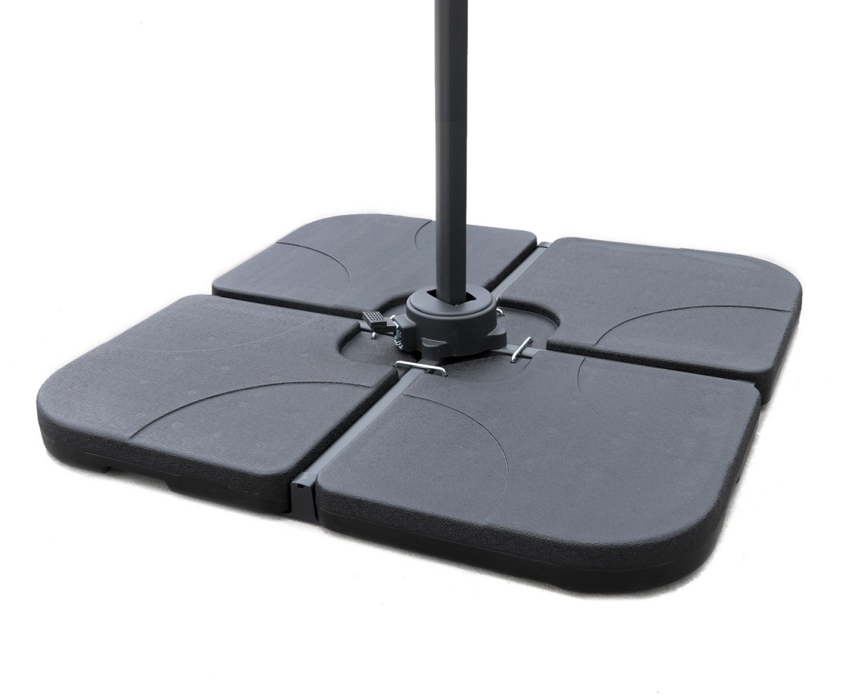 Set of 4 Fillable Cantilever Parasol Base Weights 60kg