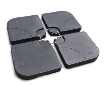 Set of 4 Fillable Cantilever Parasol Base Weights - 60-80kg 2
