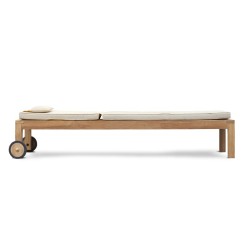 Brompton Teak Reclining Sun Lounger