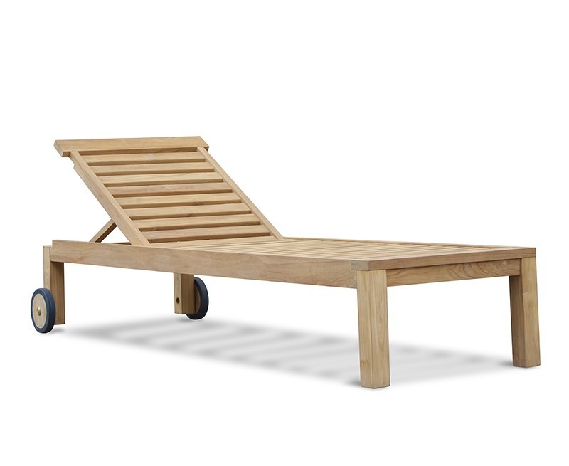 Brompton Teak Reclining Sun Lounger