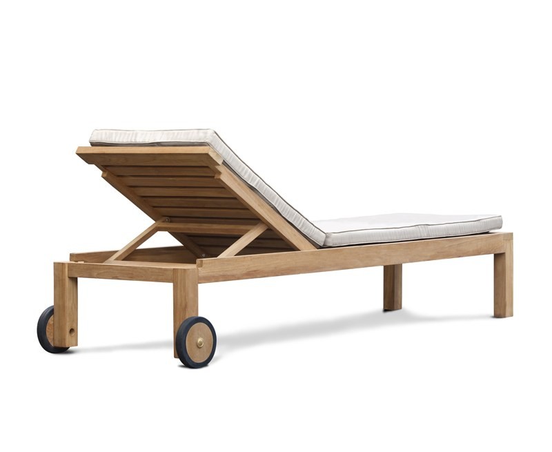 Brompton Teak Reclining Sun Lounger