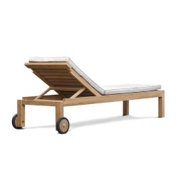Brompton Teak Reclining Sun Lounger