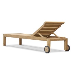 Brompton Teak Reclining Sun Lounger