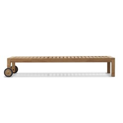 Brompton Teak Reclining Sun Lounger