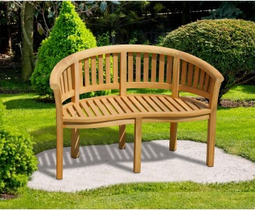 Wimbledon Bijou Banana Bench, Teak