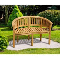 Wimbledon Bijou Banana Bench, Teak