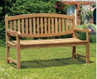 Ascot 3 Seater Teak Garden Bench – 1.5m