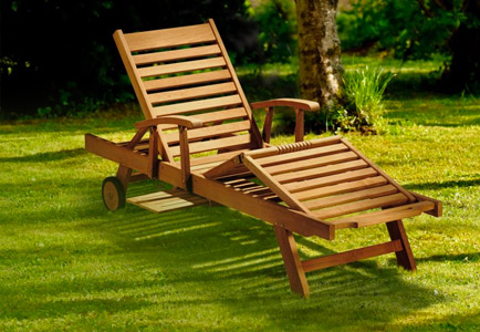 Teak Sun Loungers by Lindsey Teak Furniture